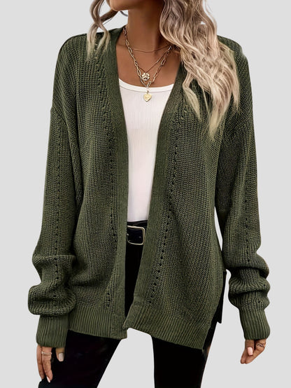 Green Long Sleeve Cardigan