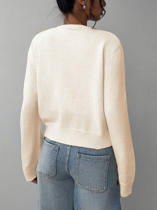 Beige Button Up Cardigan