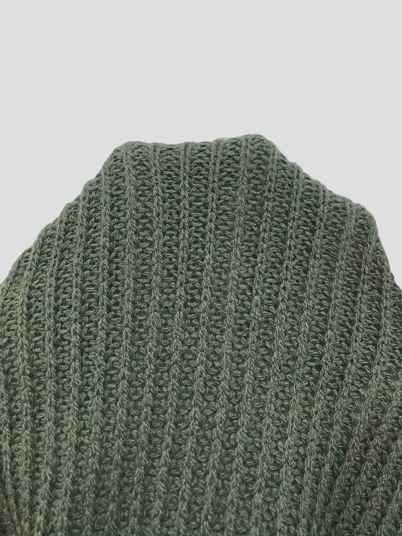 Green Long Sleeve Cardigan